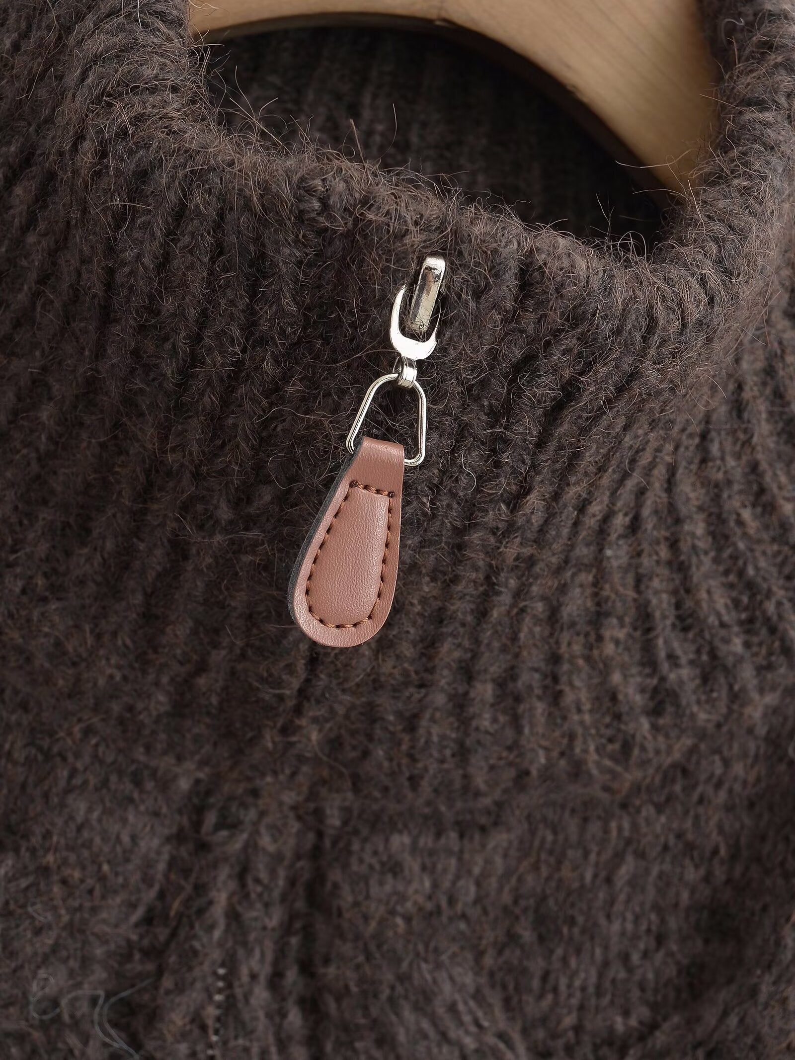 Winter Women Clothing Stylish Simple Short Soft Glutinous Twist Knitted Coat