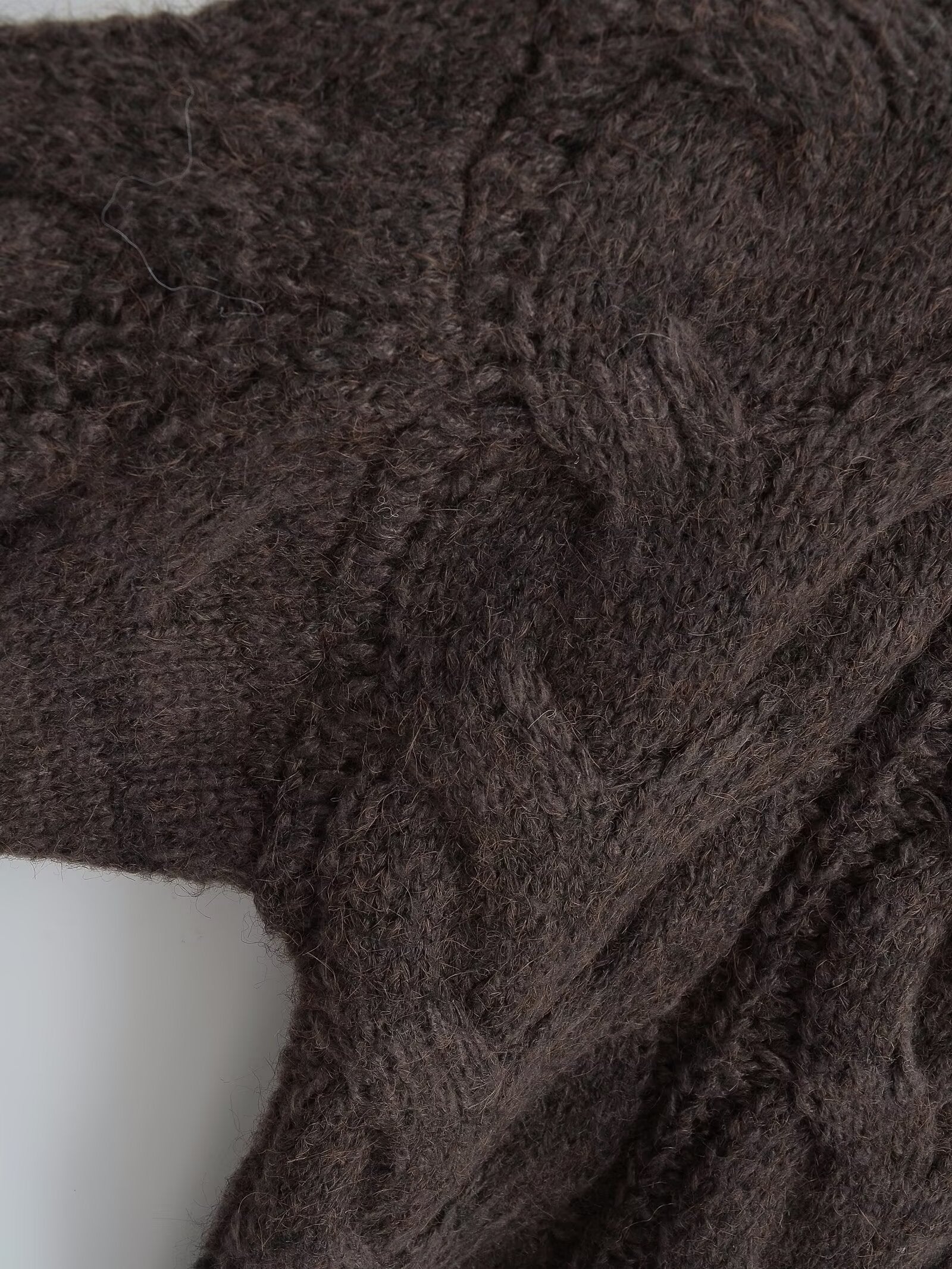 Winter Women Clothing Stylish Simple Short Soft Glutinous Twist Knitted Coat