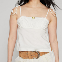 Women Clothing Plaid Lace Sling Backless Small Vest