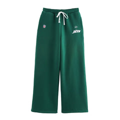 Spring Sweater Loose Casual Wide Leg Pants Sports Niche Pant Sets