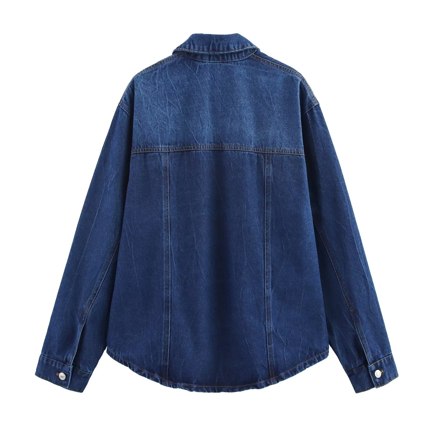 Spring Summer Women Casual Denim Shacket Pants Sets