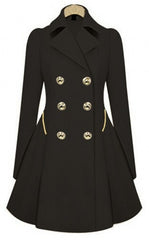 Slim Fit Mid Length Office Coat plus Size Women Spring Autumn Trench Coat