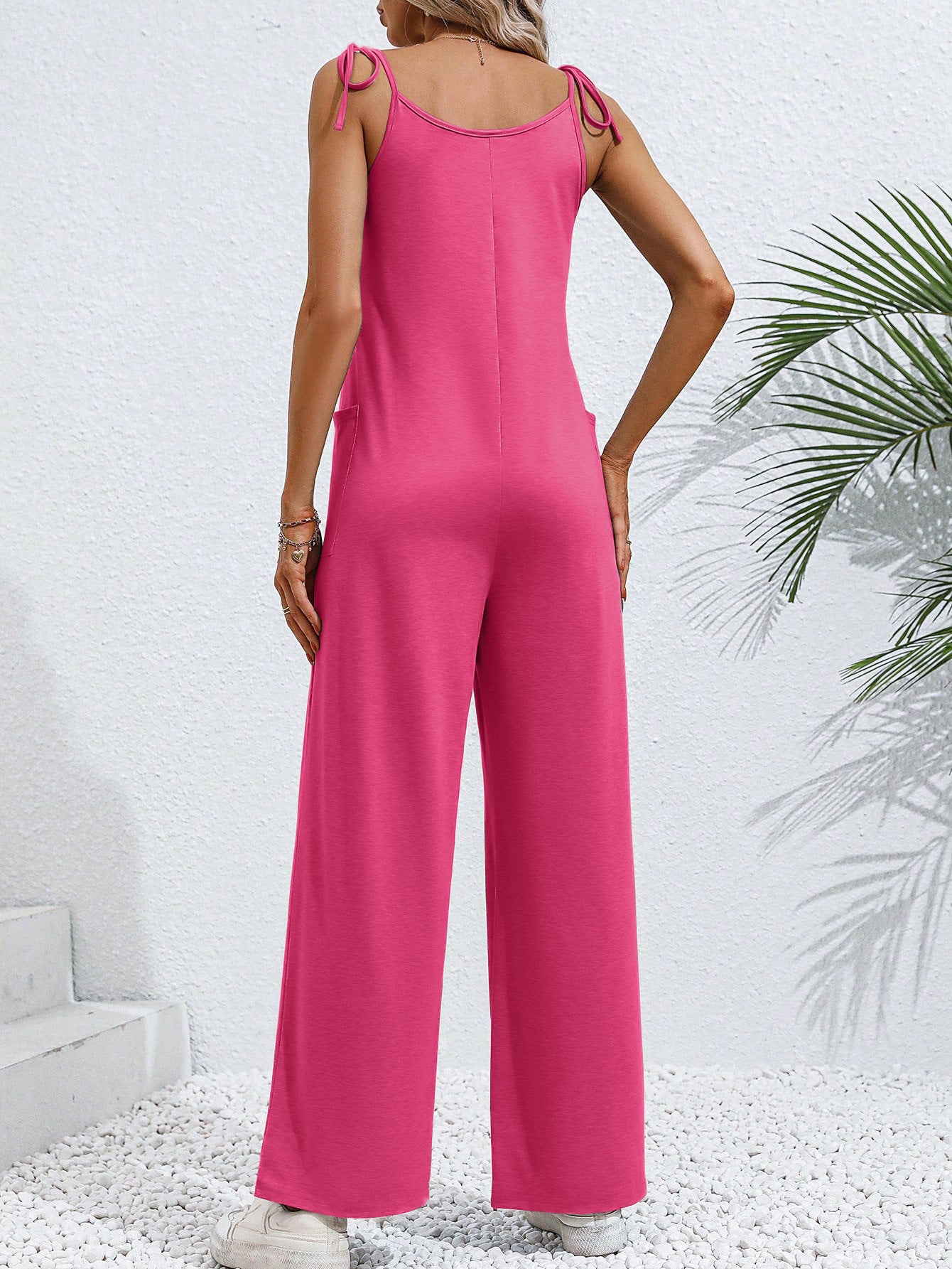 Women Clothing Summer Sleeveless Suspender Jumpsuit