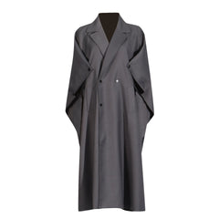 Fashionable Trendy Windbreaker Women Long Autumn Personality Stitching Street Hipster Coat Women
