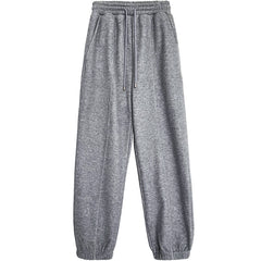 Fleece lined Thickened Casual Sweatpants Women Autumn Winter Outdoor Sports Pants Ankle Tied Harem Pants
